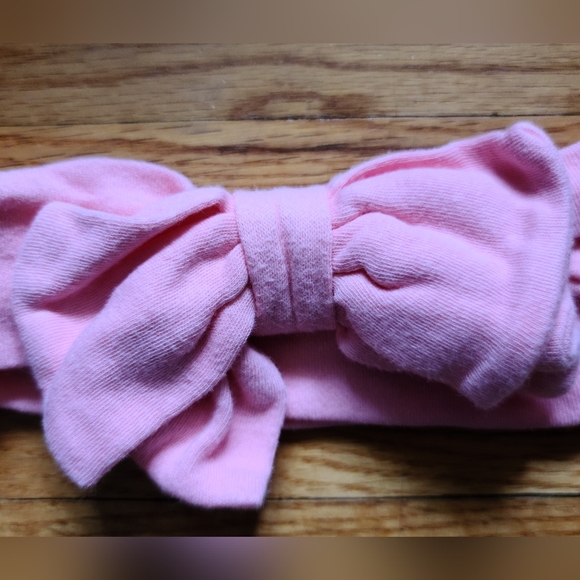 10 for $16 - Kyle & Deena Infant Girls Pink Bow Headband - Picture 2 of 2
